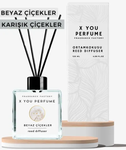 Beyaz Çiçekler 125 Ml Çubuklu Ortam Kokusu