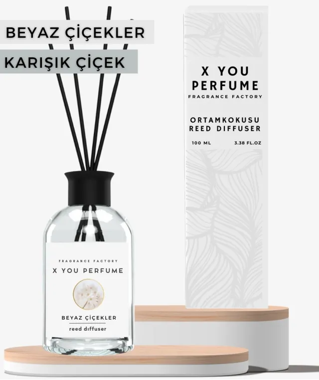 Beyaz Çiçekler 100 Ml Çubuklu Ortam Kokusu
