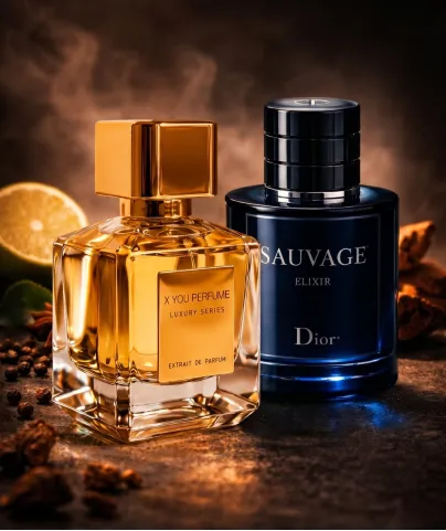 L07 Sauvage Elixir Tarzı Erkekler İçin Baharatlı Greyfurt, Lavanta & Odunsu Amber Kokusu %40 Esanslı Luxury Seri Muadil Parfüm